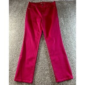 DG2 Diane Gilman Pants Womens 12T 12 Pink Denim Tall Bootcut